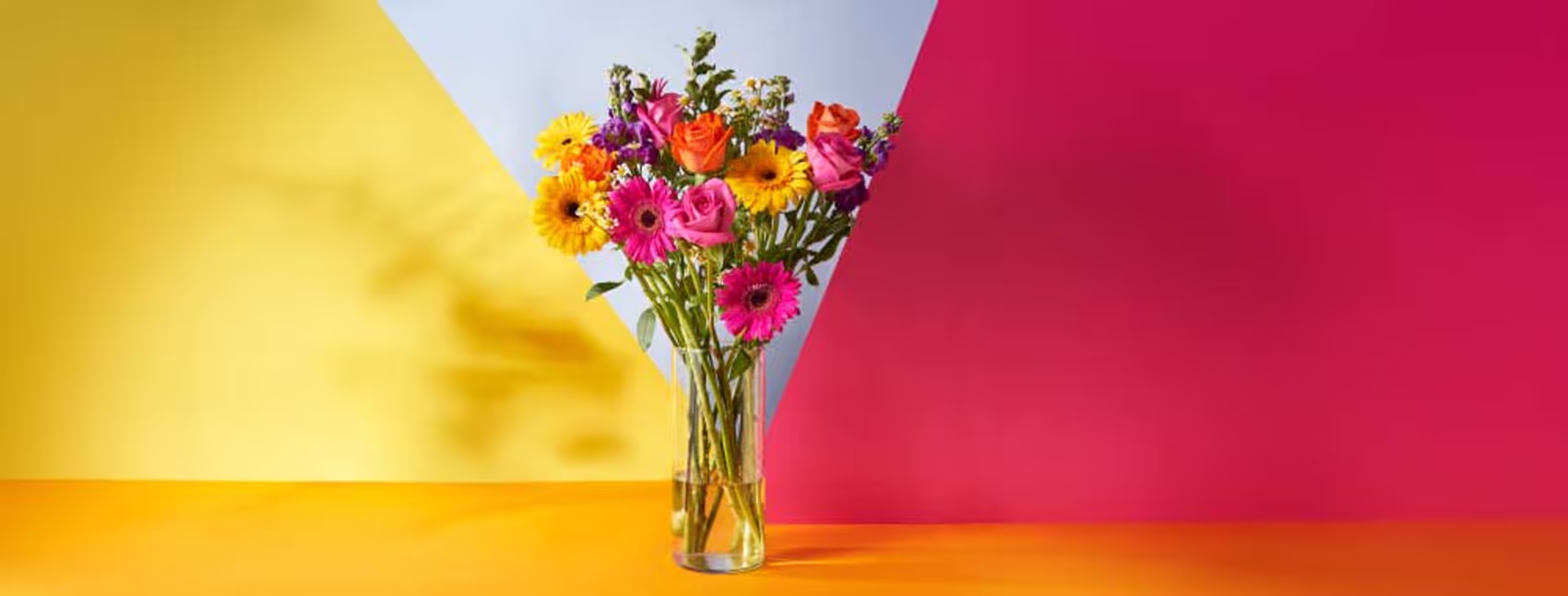 Bright Serenata bouquet styled for same-day gifting